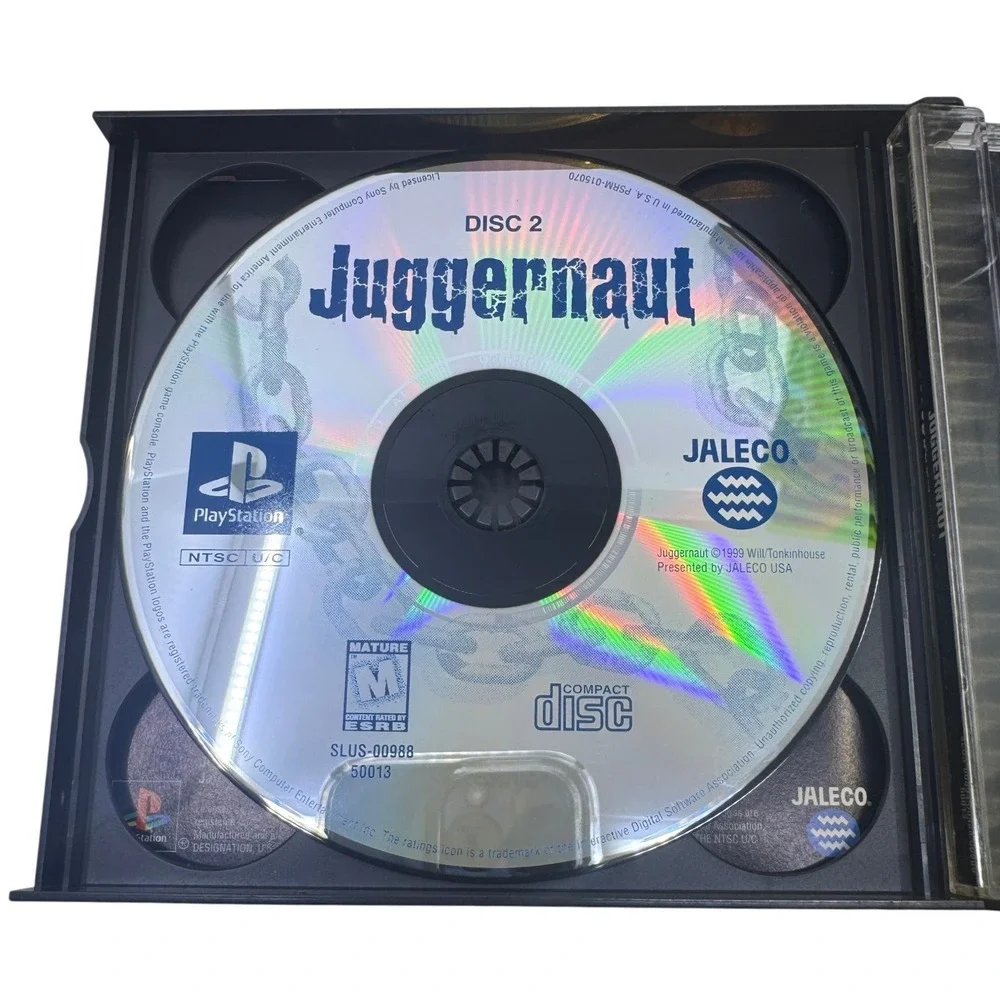 Juggernaut Sony PlayStation 1 PS1 Jaleco 1999 3-Disc Horror Game SLUS-00894